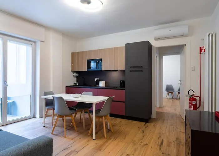 Modern Red Flat In Verona