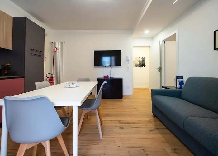 Modern Red Flat In Verona