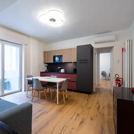 Modern Red Flat In Werona